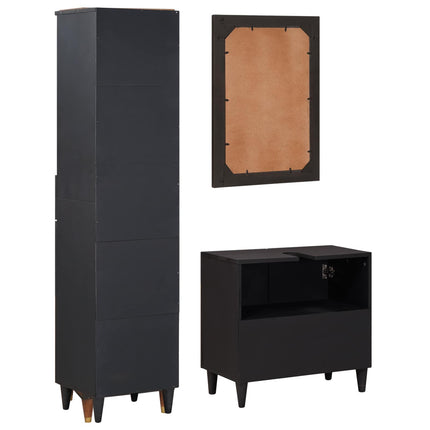 Badkamerkast Set 3 St Massief Mango Hout - XdropX