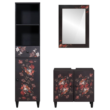Badkamerkast Set 3 St Massief Mango Hout - XdropX