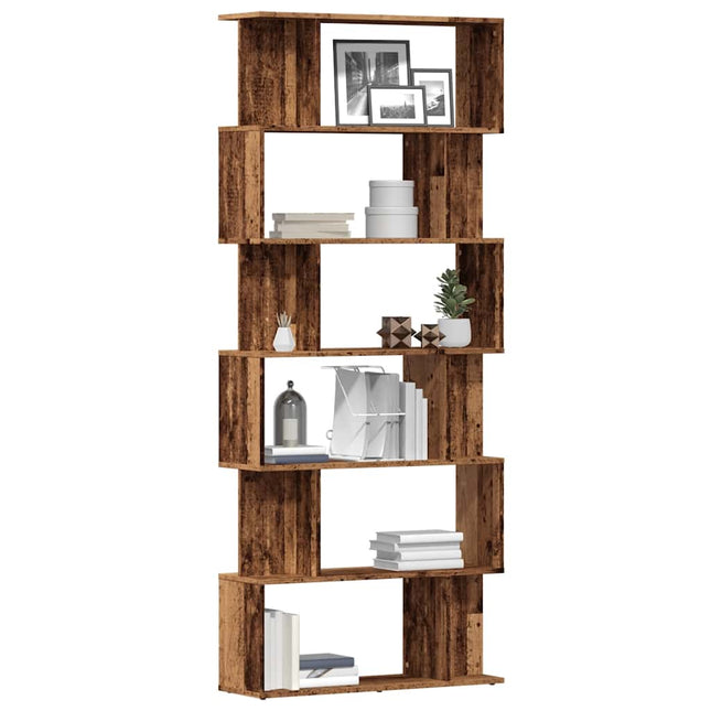 Boekenkast 80X24X192 Cm Bewerkt Hout Kleurig - XdropX