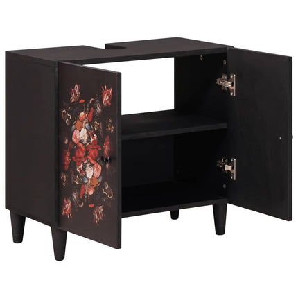 Wastafelkast Multikleur 62 X 33 X 58 Cm Massief Mango Hout - XdropX