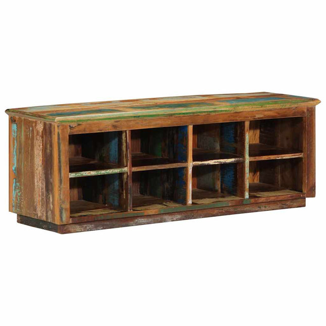 Schoenenkast 110 X 35 X 40 Cm Massief Gerecycleerd Hout Bruin - XdropX