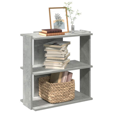Boekenkast 3-Laags Bewerkt Hout Artisanaal Eiken - XdropX