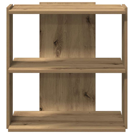 Boekenkast 3-Laags Bewerkt Hout Artisanaal Eiken - XdropX