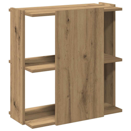 Boekenkast 3-Laags Bewerkt Hout Artisanaal Eiken - XdropX