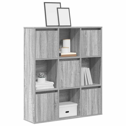 Boekenkast 89X24X101,5 Cm Bewerkt Hout Eikenkleurig - XdropX
