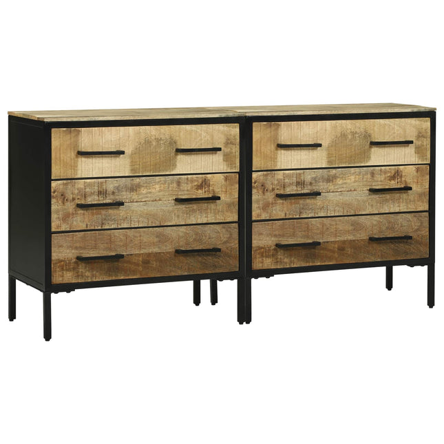 Dressoirs 70 X 35 X 70 Cm Bruin Massief Ruw Mangohout - XdropX