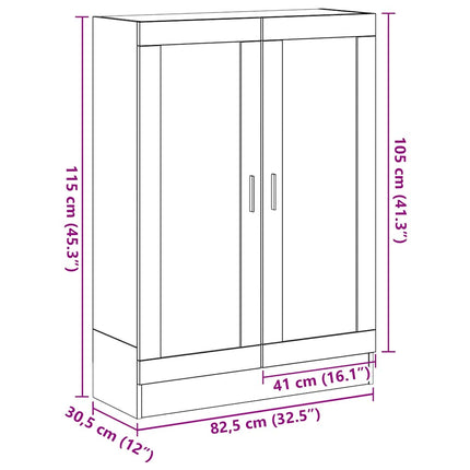 Boekenkast 82,5X30,5X Spaanplaat Kleurig - XdropX