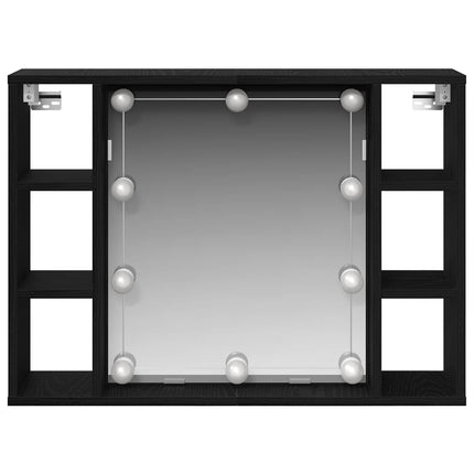 Spiegelkast Met Plank 76 X 15 X 55 Cm Bewerkt Hout - XdropX