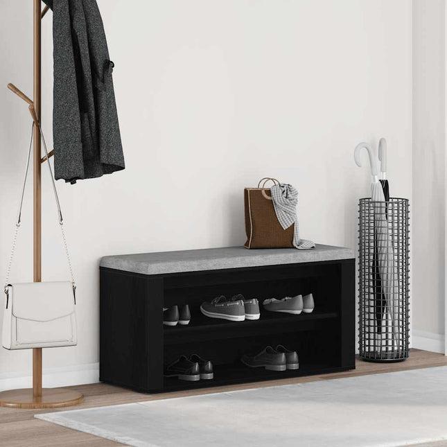 Schoenenrek 100X35X45 Cm Bewerkt Hout Kleurig - XdropX
