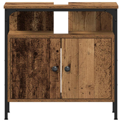 Badkamermeubel Set 2 St Bruin 60 X 30 X 60 Cm Bewerkt Hout - XdropX