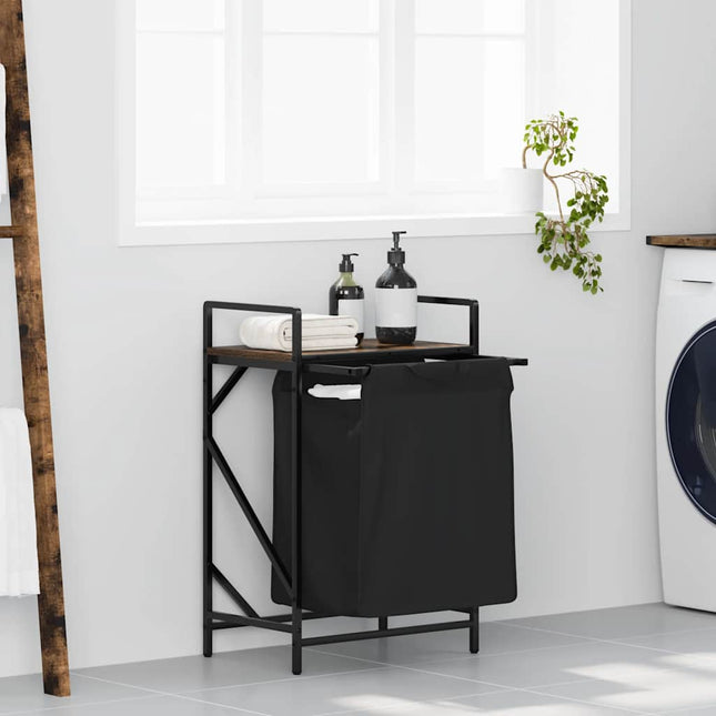 Wasmand 2 Vakken Met Plank Eiken - XdropX