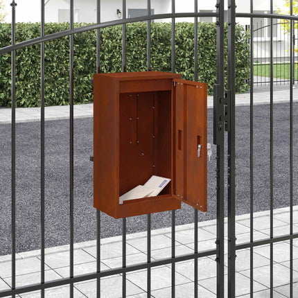 Brievenbus Met Opslag Zwart 30 X 20 X 55 Cm Gegevens Staal - XdropX