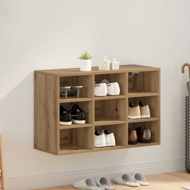 Schoenenkast Bewerkt Hout - XdropX