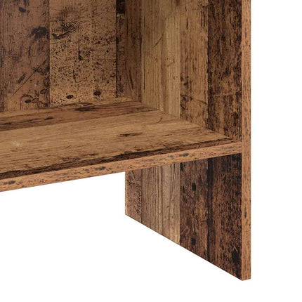 Boekenkast 2-Laags 40 X 35 X 180 Cm Bewerkt Hout - XdropX