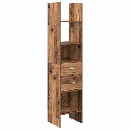 Boekenkast 2-Laags 40 X 35 X 180 Cm Bewerkt Hout - XdropX