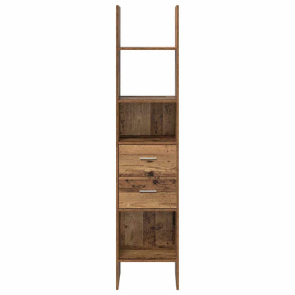 Boekenkast 2-Laags 40 X 35 X 180 Cm Bewerkt Hout - XdropX