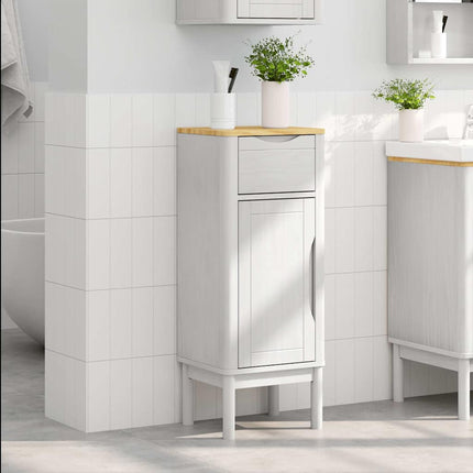 Badkamerkast Floro 35 X 30 X 90 Cm Massief Vurenhout - XdropX