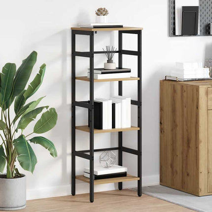 Boekenplank 4-Laags 40 X 29.5 X 115 Cm Bewerkt Hout Sonoma Eik - XdropX