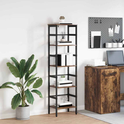 Boekenplank 4-Laags 40 X 29.5 X 115 Cm Bewerkt Hout Sonoma Eik - XdropX