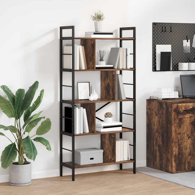 Boekenplank 3-Laags Bewerkt Hout Sonoma Eik - XdropX
