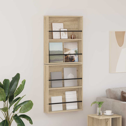 Tijdschriftenrek 2 St Oudhout Bewerkt Hout - XdropX