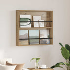 1 / 80 x 12 x 70 cm / artisanaal eikenkleurig