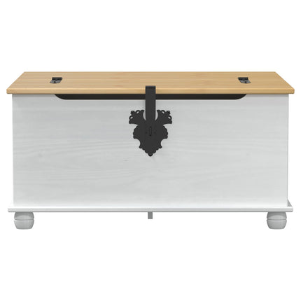 Storage Box Met Lade 90 X 78 X 45 Cm Massief Grenenhout - XdropX