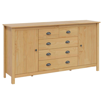 Dressoir Hill Honing Bruin 154 X 40 X 80 Cm Massief Grenenhout - XdropX