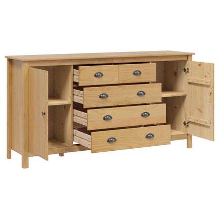 Dressoir Hill Honing Bruin 154 X 40 X 80 Cm Massief Grenenhout - XdropX