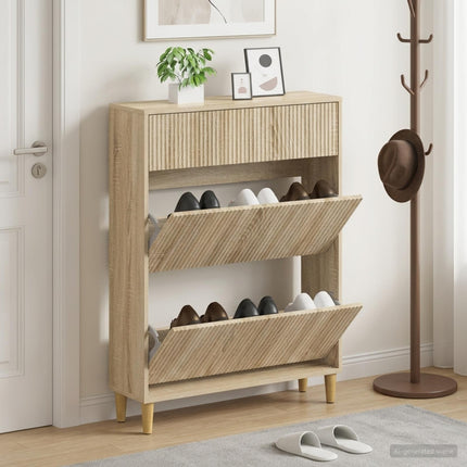 Schoenenkast Arnhem 78 X 24 X 103 Cm Bewerkt Hout - XdropX
