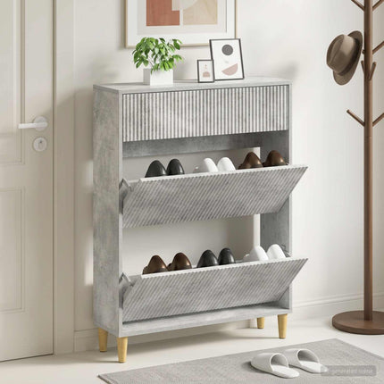 Schoenenkast Arnhem 78 X 24 X 103 Cm Bewerkt Hout - XdropX