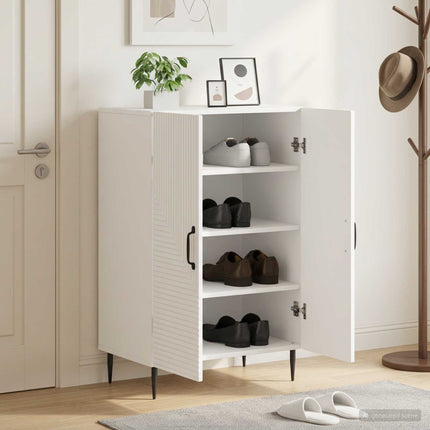 Schoenenkast Haarlem 59,5 X 39,5 X 89,5 Cm Bewerkt Hout - XdropX