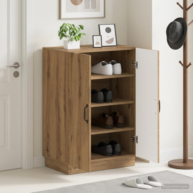 Schoenenkast Hoorn 59,5 X 39,5 X 87 Cm Bewerkt Hout - XdropX