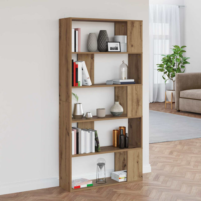 Boekenkast 80 X 24 X 159 Cm Bewerkt Hout - XdropX