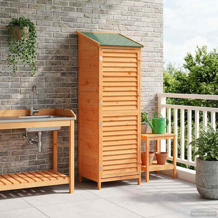 Tuin Shed Massief Vurenhout - XdropX