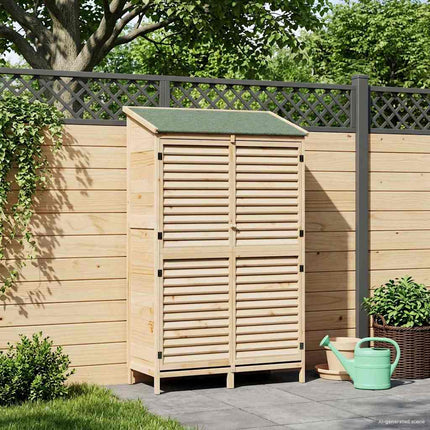 Tuin Shed Massief Vurenhout - XdropX