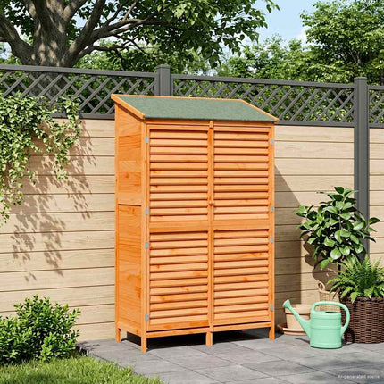 Tuin Shed Massief Vurenhout - XdropX