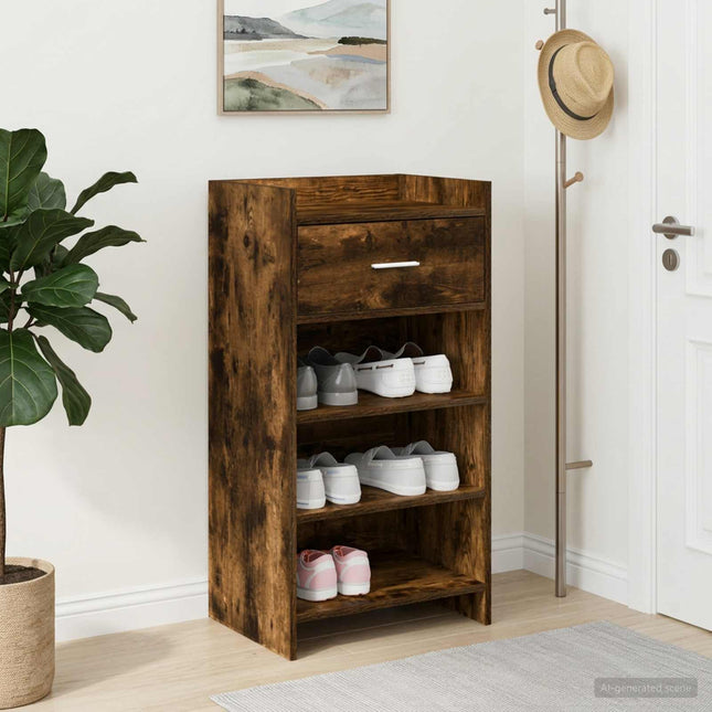 Schoenenkast 48 X 36 X 92 Cm Bewerkt Hout - XdropX
