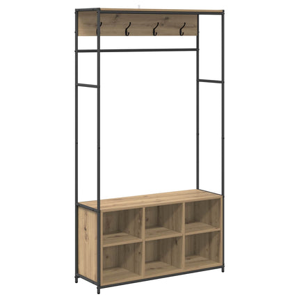 Kapstok Met Schoenenbank 100 X 32 X 180,5 Cm - XdropX