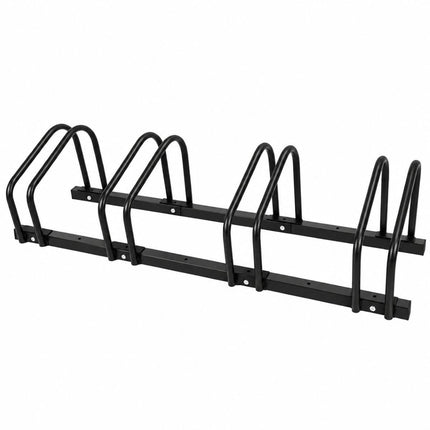 Ceruzo Fietsenrek Voor 4 Fietsen - 100 Cm - Vloermontage - Zwart - XdropX