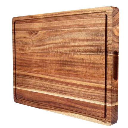 Ceruzo Acacia Houten Snijplank 38X25X2.5 Cm - Met Sapgroef En Handvaten - XdropX