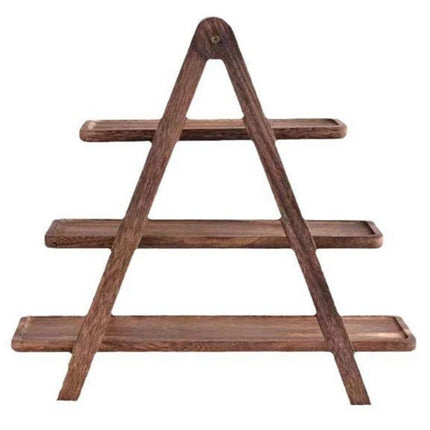 Ceruzo Serveerrek Hout - 3 Laags - 40 Cm - XdropX