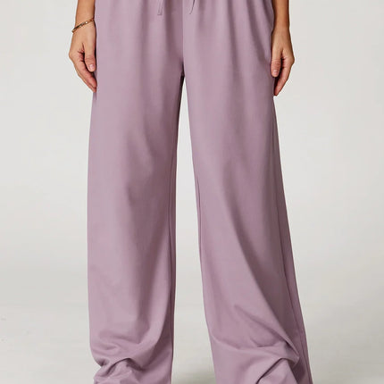 Pastel Soft Wide-Leg Lounge Pants-8