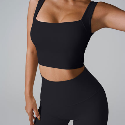 Hollow-Back Shockproof Sports Bra-4