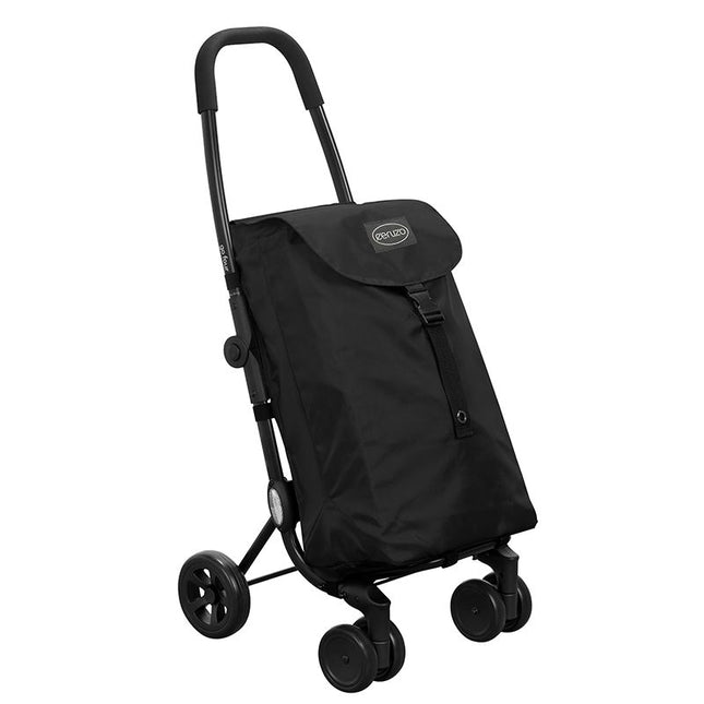 Ceruzo Go Four Boodschappentrolley - Zwart - 43.5 Liter - By Playmarket - XdropX