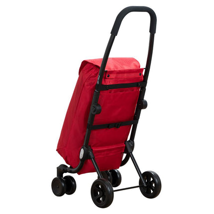 Ceruzo Go Four Boodschappentrolley - Rood - 43.5 Liter - By Playmarket - XdropX