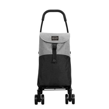 Ceruzo Go Four Boodschappentrolley - Grijs / Zwart - 43.5 Liter - By Playmarket - XdropX