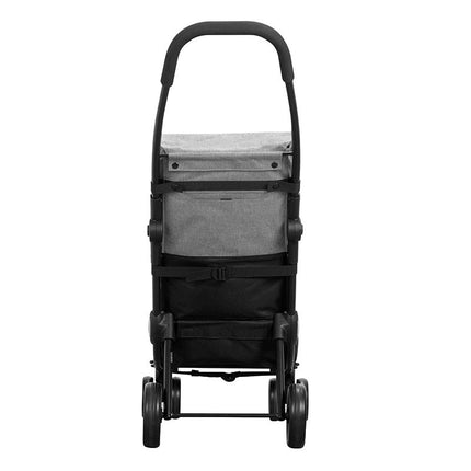 Ceruzo Go Four Boodschappentrolley - Grijs / Zwart - 43.5 Liter - By Playmarket - XdropX