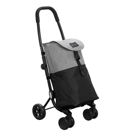 Ceruzo Go Four Boodschappentrolley - Grijs / Zwart - 43.5 Liter - By Playmarket - XdropX