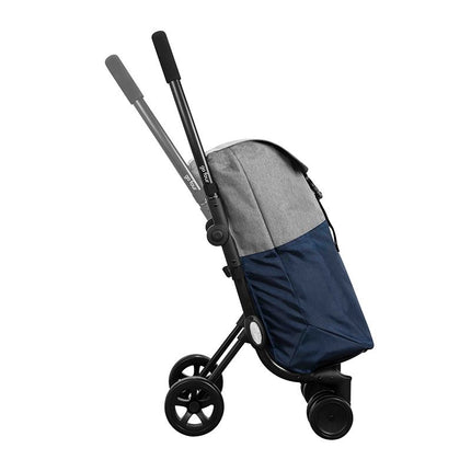 Ceruzo Go Four Boodschappentrolley - Blauw / Grijs - 43.5 Liter - By Playmarket - XdropX